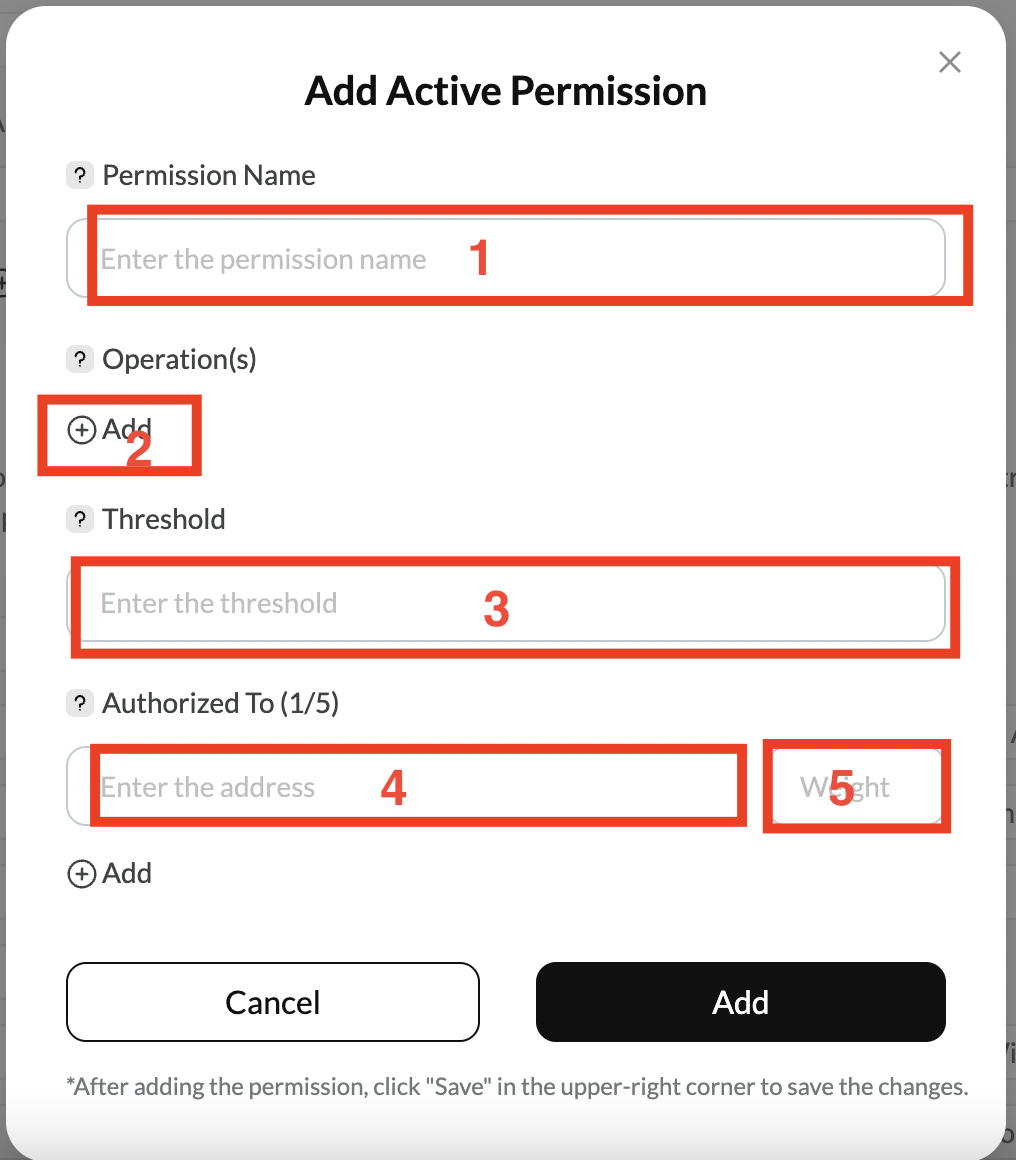 New Permission